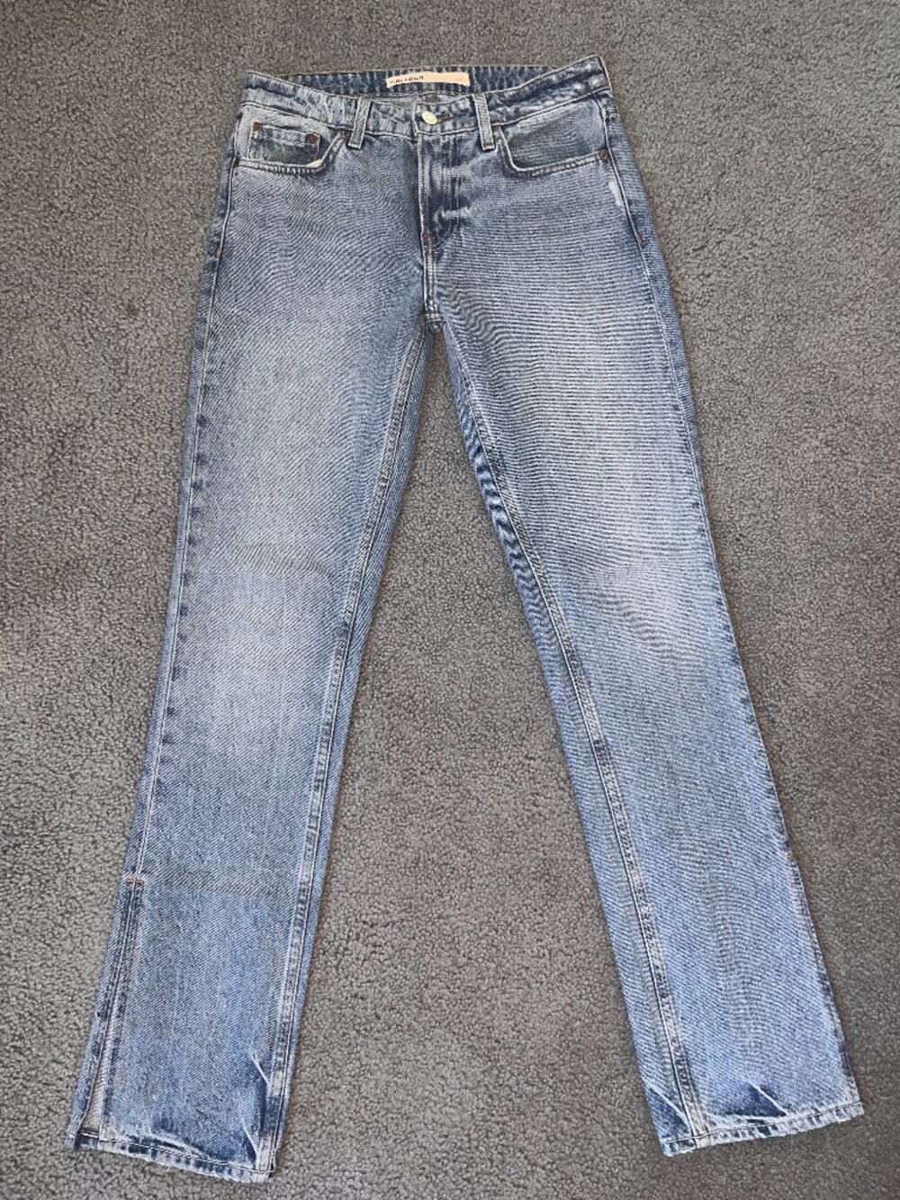 GRLFRND THE HAILEY LOW RISE SLIM BOOT CUT with SLIT LEGS in MELROSE WASH - 25